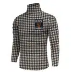 Black by Popular Demand® Unisex Black Houndstooth “Power” Turtleneck