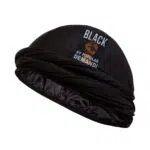 Black By Popular Demand Unisex Black  Satin Lined "Power" Turban Hat