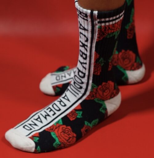 Black by Popular Demand® Unisex Rose Socks