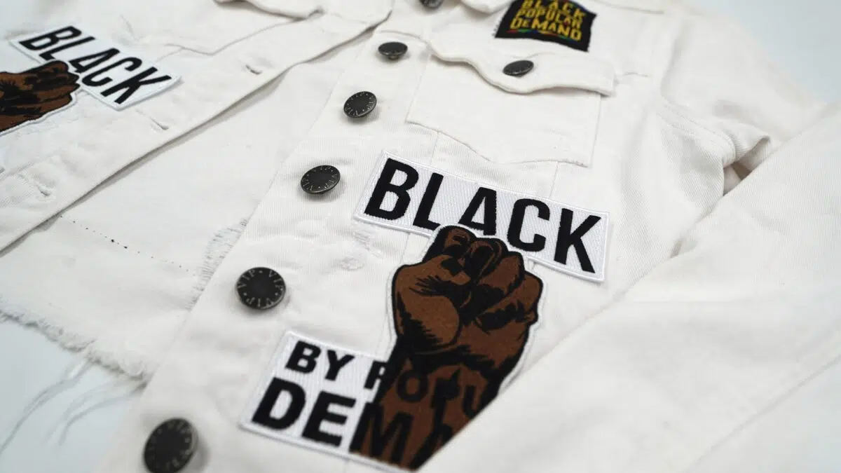 Black By Popular Demand® Women's White Crop Jean Jacket - Image 4