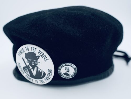 Black by Popular Demand® Unisex Adjustable "Panther Power" Military Beret Hat w/ Pins