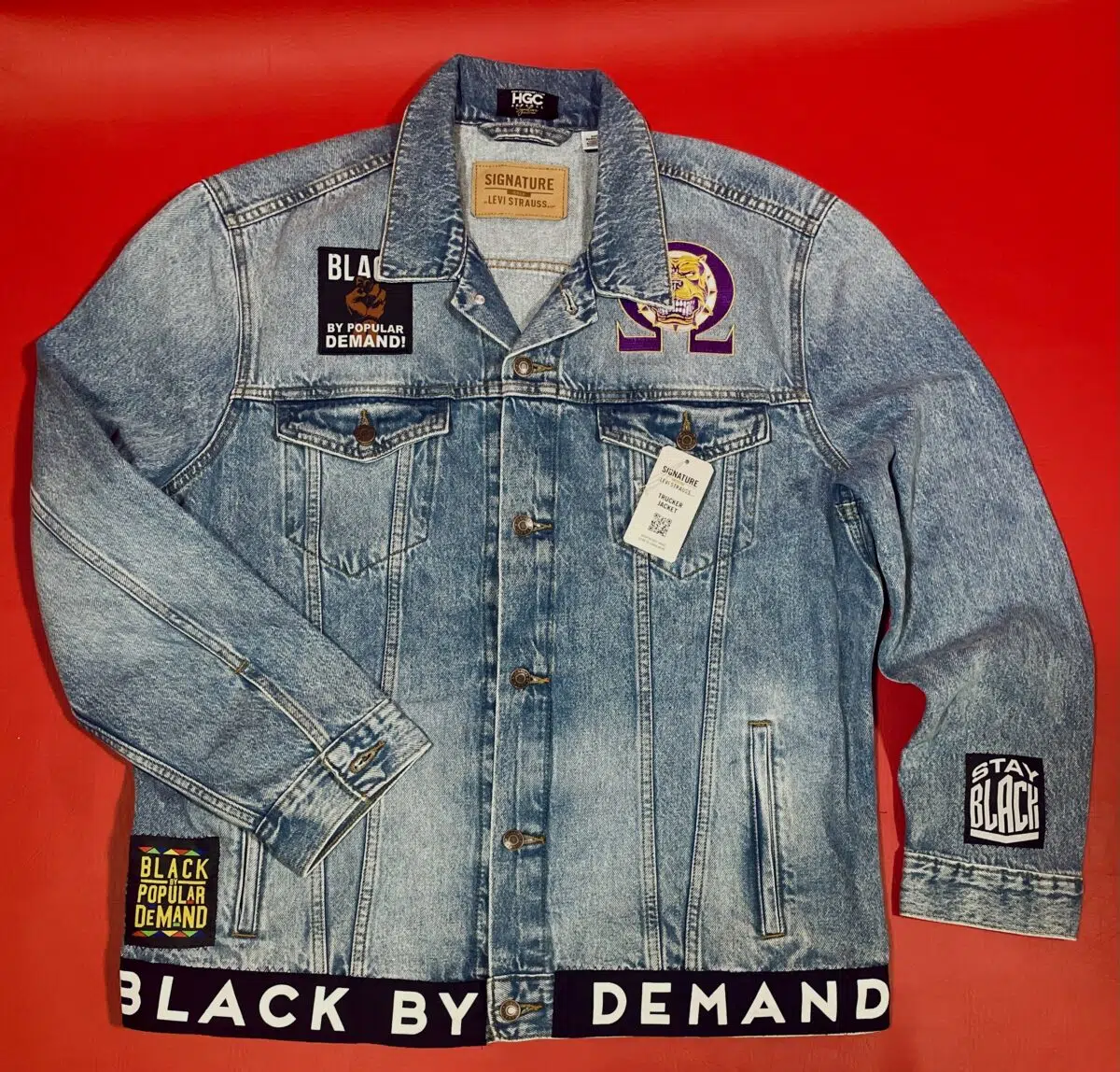 Black by Popular Demand® Unisex Black Levi's Jean Jacket - Image 3