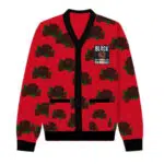 Black by Popular Demand® Unisex Red Rose Cardigan