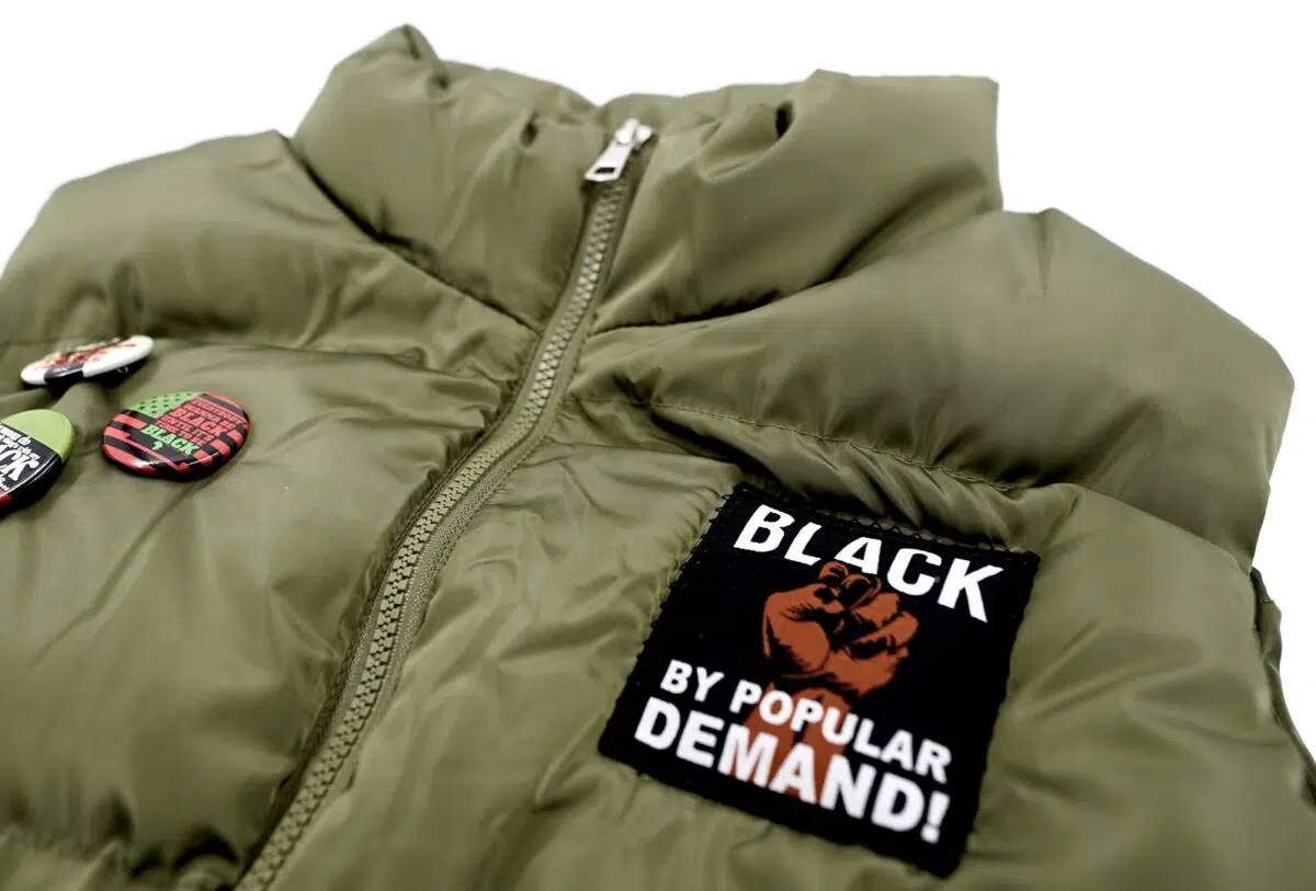 Black by Popular Demand® Women's Olive Bubble Vest - Image 2