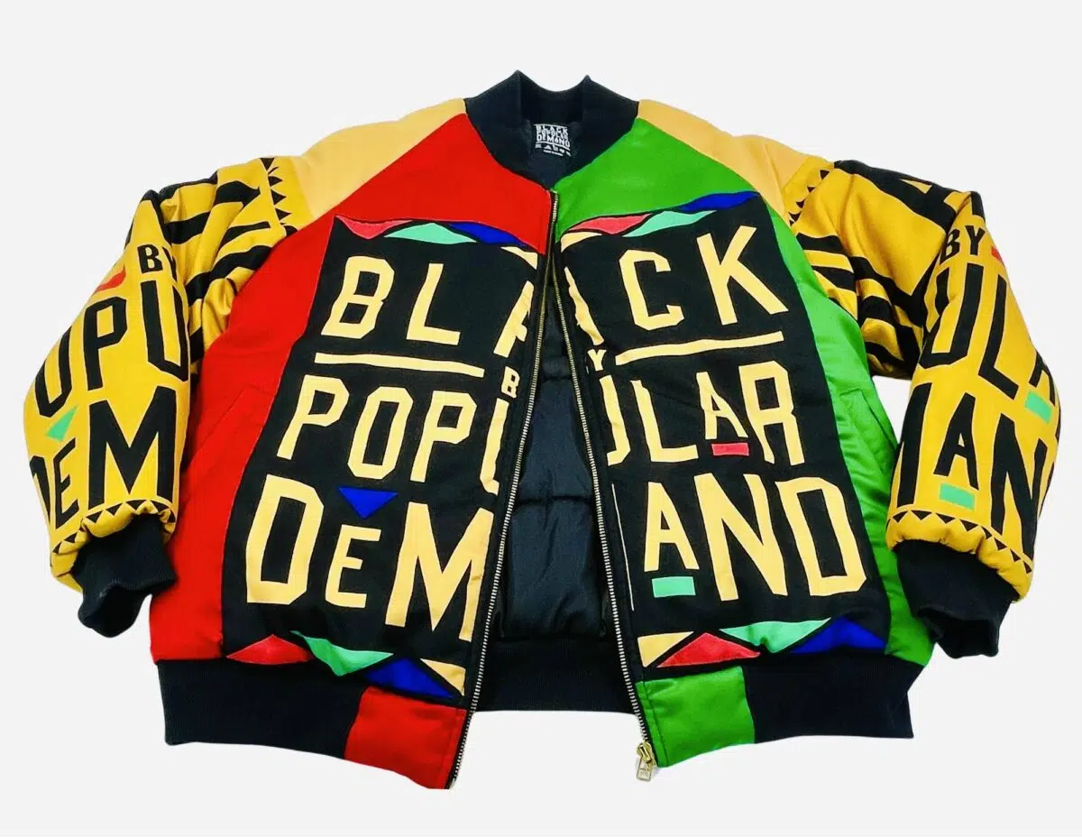 Black By Popular Demand® Unisex Homage Bomber Jacket - Image 2