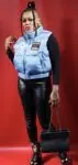 Black by Popular Demand® Women's Light Blue Bubble Vest
