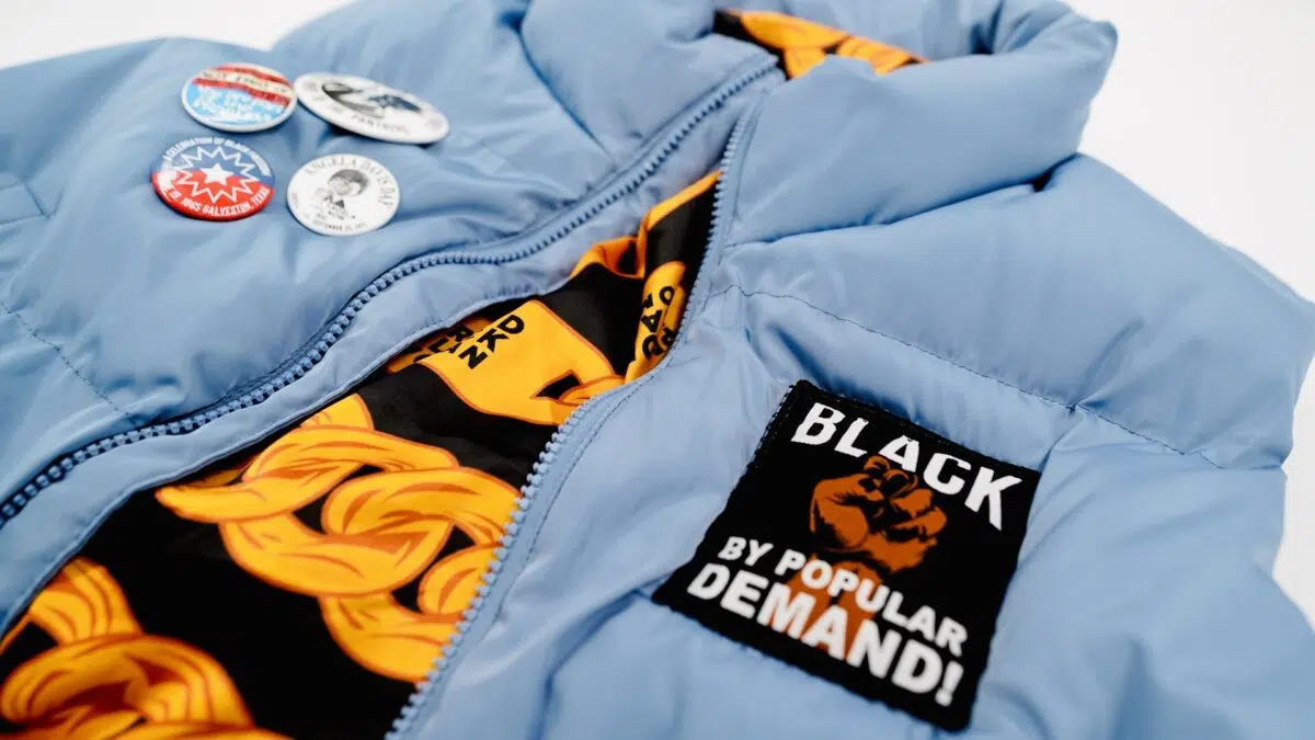 Black by Popular Demand® Women's Light Blue Bubble Vest - Image 4