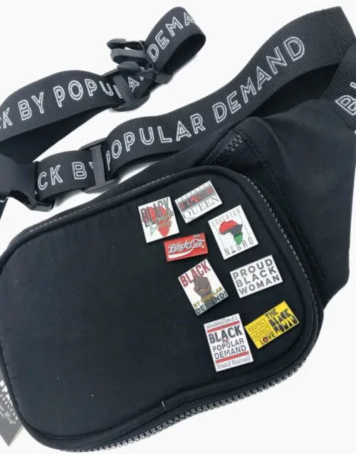 Black by Popular Demand® Unisex Changing Front Waistbag