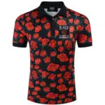 Black by Popular Demand® Unisex Rose Polo Shirt