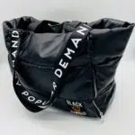 Black by Popular Demand® Black Medium Puffer Tote Bag