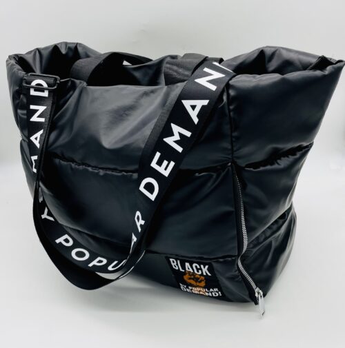 Black by Popular Demand® Black Medium Puffer Tote Bag